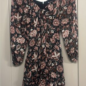 Madewell Amalia Tiered Mini Dress in Pampas Blooms Size 9